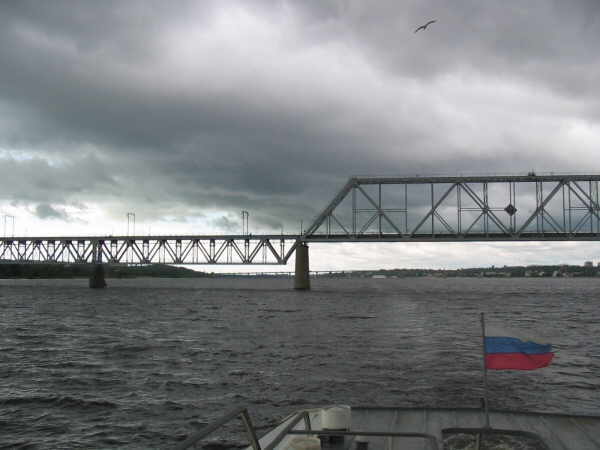 il ponte della transiberaiana sul Volga